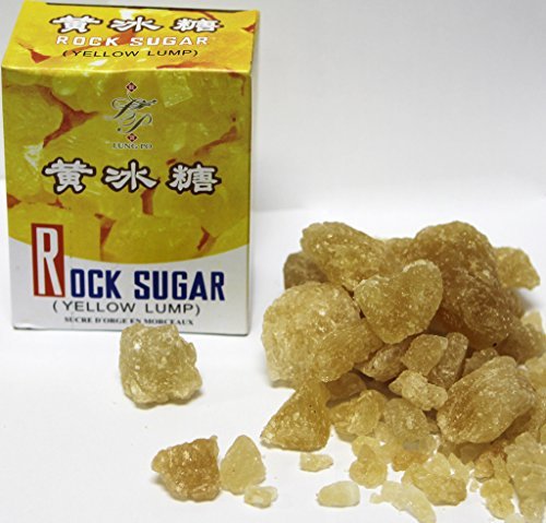 黄冰糖 Lung Po Rock crystals Candy Sugar (Yellow Lump Raw Cane Sugar) 16oz x3pk