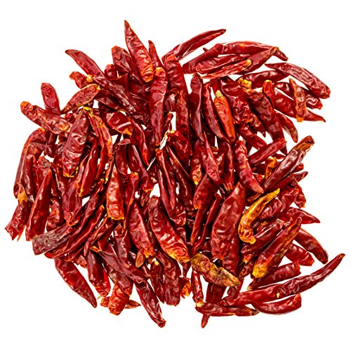 THREE SQUIRRELS Szechuan Whole Dried Chilies, Chinese Dried Red Chili Peppers, Making Hot Chili...