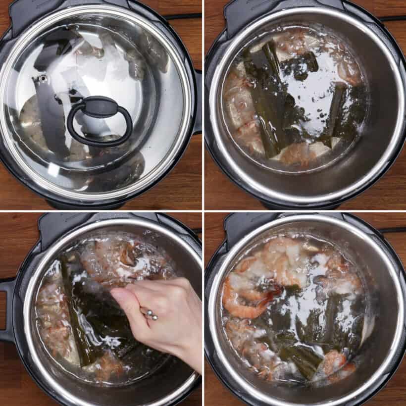 cook shrimp in dashi