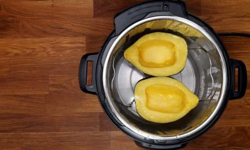 cooking acorn squash in Instant Pot  #AmyJacky #recipe #vegan