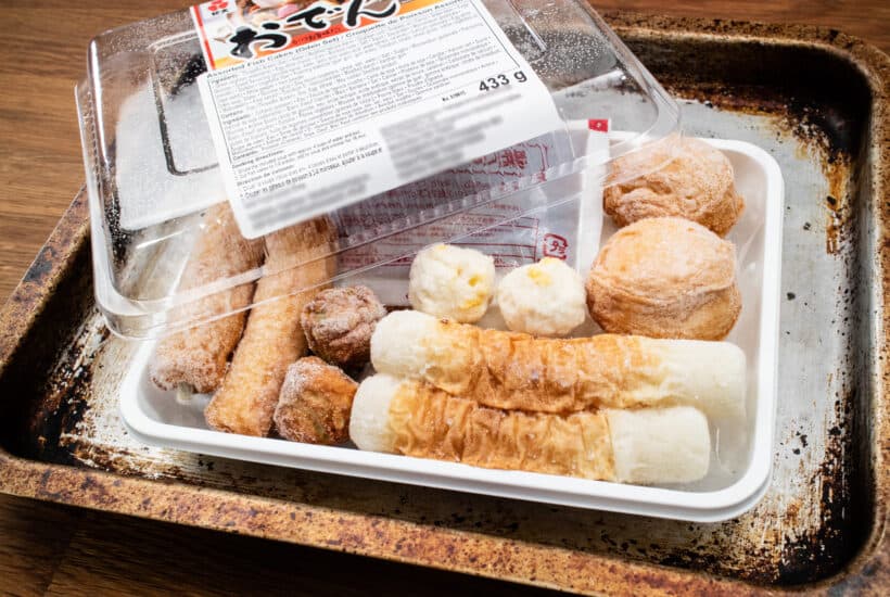 fish cakes oden set
