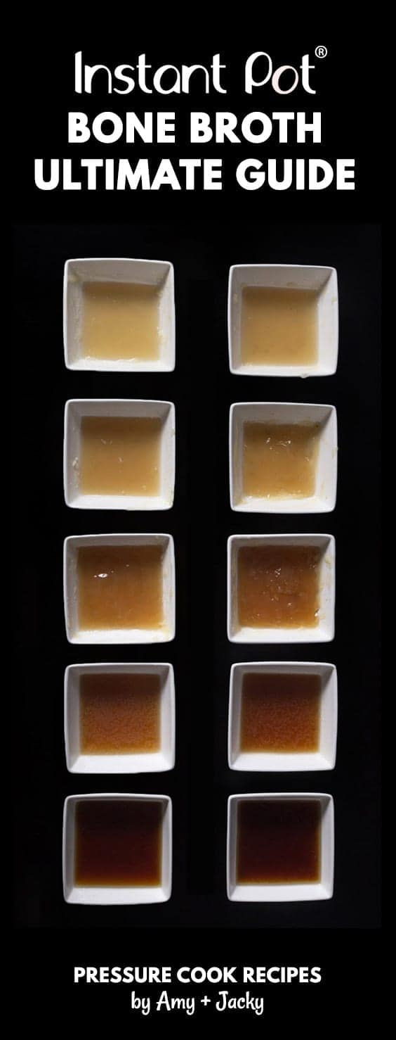 Learn how to make Nutrient Rich Instant Pot Bone Broth Recipe (Pressure Cooker Bone Broth) from our 10+ Experiments! Super easy without simmering for hours.