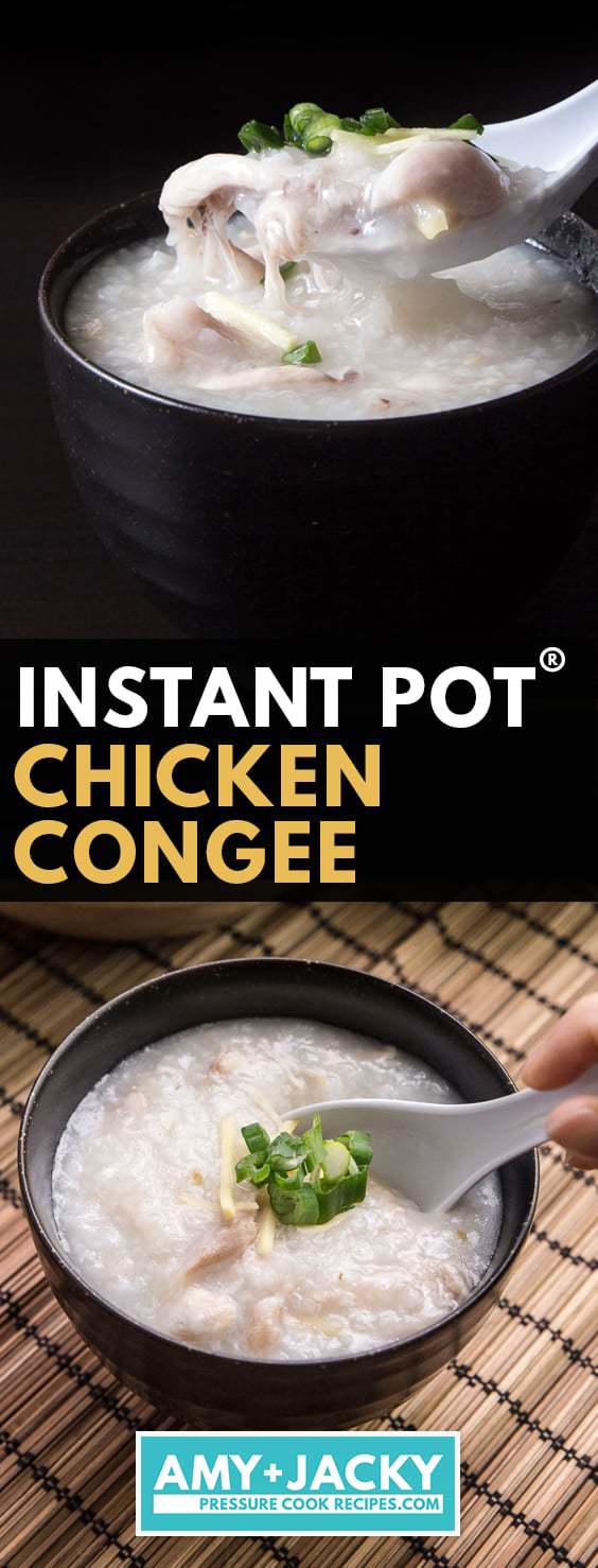 instant pot congee | congee instant pot | intsant pot porridge | instant pot chicken congee | chicken congee instant Pot | pressure cooker congee  #AmyJacky #InstantPot #PressureCooker #recipe #asian #chinese #chicken