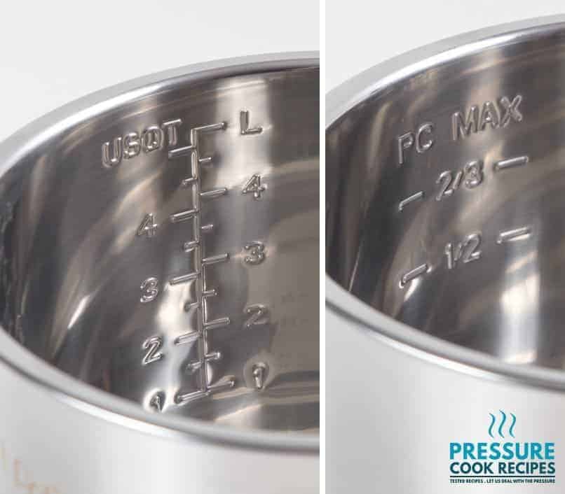 Instant Pot Ultra updated stainless steel inner pot inner markings