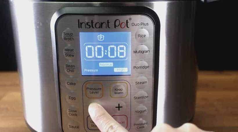 Instant Pot Pressure Cooker High Pressure Setting