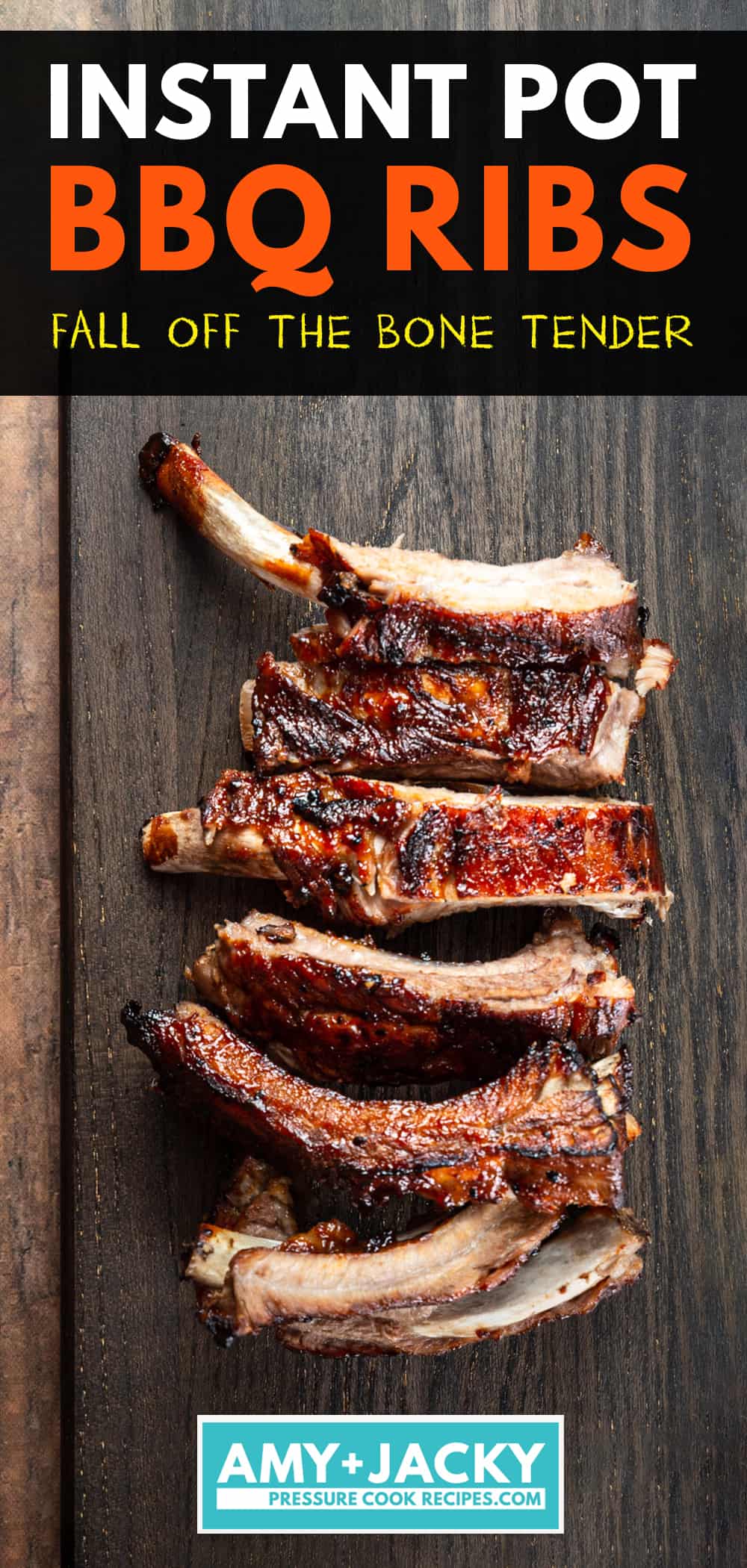 Instant Pot Ribs: Make BBQ Ribs in Instant Pot in 40 minutes! Deliciously tender & juicy BBQ Ribs are great beginner recipe for weeknight dinners or BBQ party.