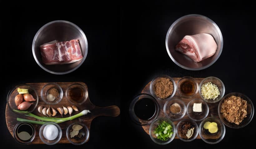 Instant Pot lu rou fan ingredients 滷肉飯  #AmyJacky #InstantPot #PressureCooker #recipes #taiwanese #asian #pork