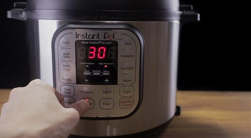Instant Pot Water Test Manual Button