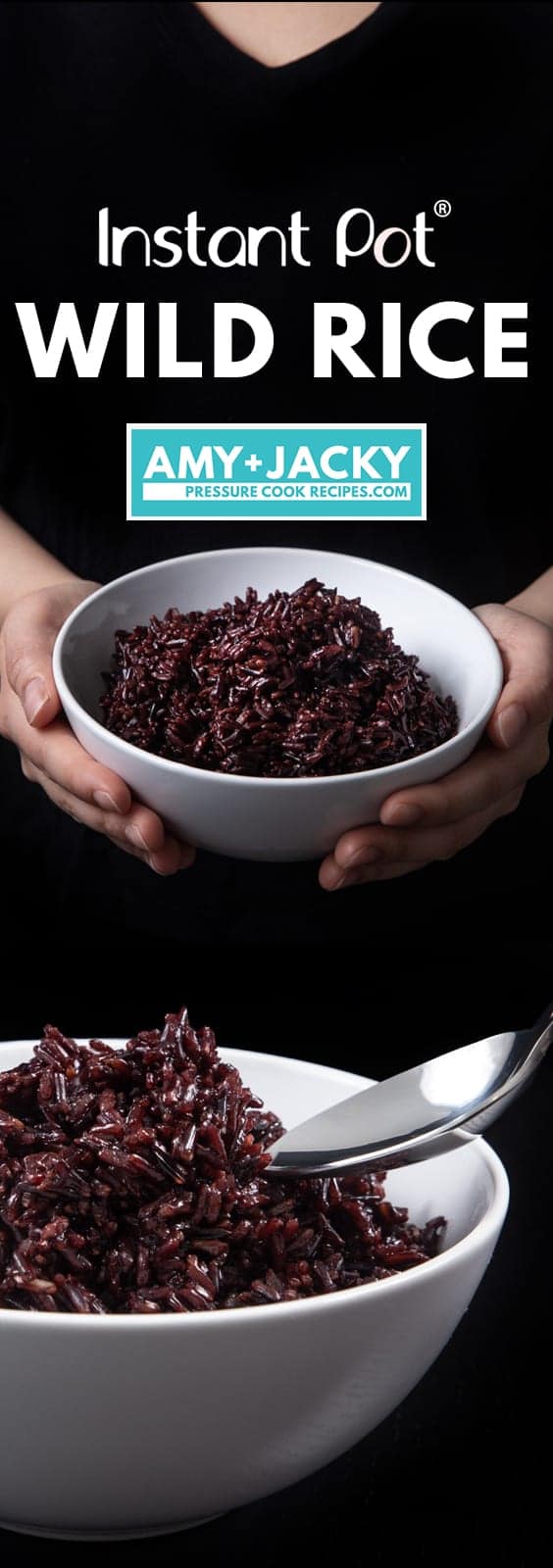 Nutritious Instant Pot Wild Rice Recipe (Pressure Cooker Wild Rice): learn how to make wild rice in half the cooking time. Perfectly tender wild rice with a chew, packed with nutty flavors, and sweet aroma. High Protein, high dietary fiber, low fat. #instantpot #instapot #pressurecooker #instantpotrecipes #powerpressurecooker #rice #vegan #glutenfree #paleo #recipes