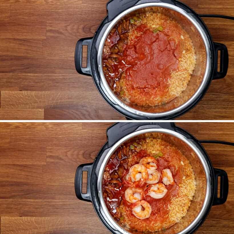 pressure cooked jambalaya in Instant Pot    #AmyJacky #InstantPot #PressureCooker #recipe #chicken #cajun 