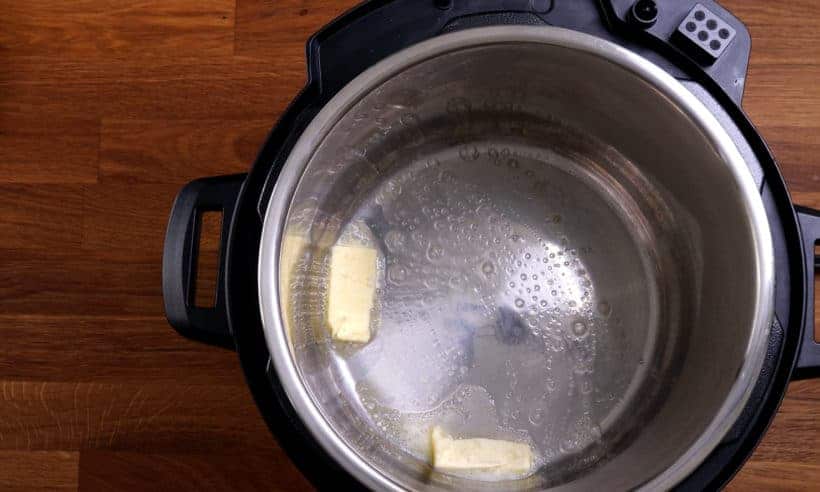 Melt butter in Instant Pot Pressure Cooker  #AmyJacky #InstantPot #PressureCooker  #recipe