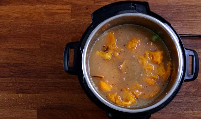 Pressure Cook Butternut Squash Soup  #AmyJacky #InstantPot #PressureCooker #recipe #soup #vegetarian #healthy