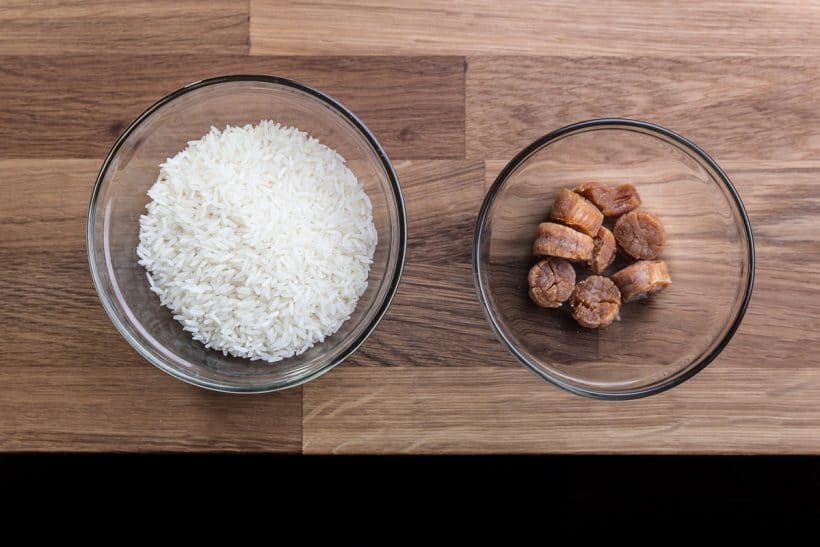 Comforting Pressure Cooker Congee (Rice Porridge or Jook) Recipe Ingredients