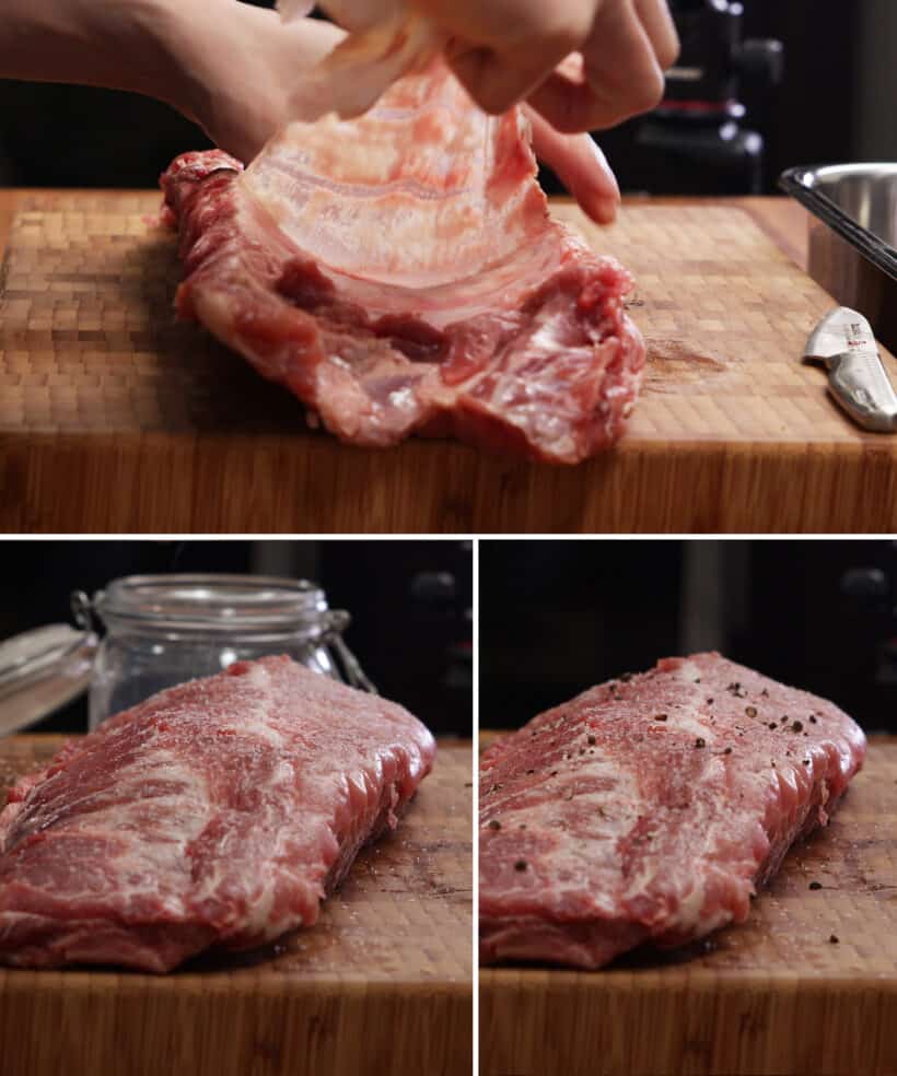 how to remove membrane of baby back ribs