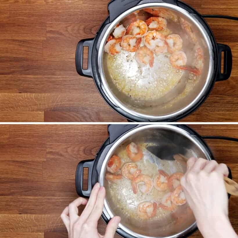 saute shrimps in Instant Pot    #AmyJacky #InstantPot #PressureCooker #recipe #shrimps #cajun 