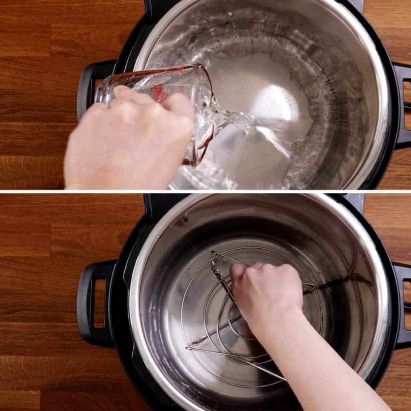 Place trivet in Instant Pot Pressure Cooker    #AmyJacky #InstantPot #PressureCooker #recipes