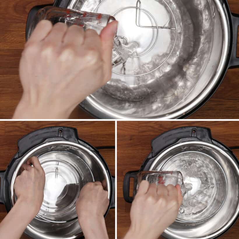 water in instant pot